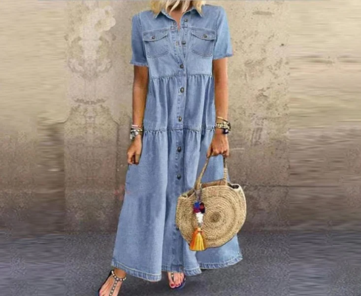 Women Maxi Boho Fashion Dresses Deach 