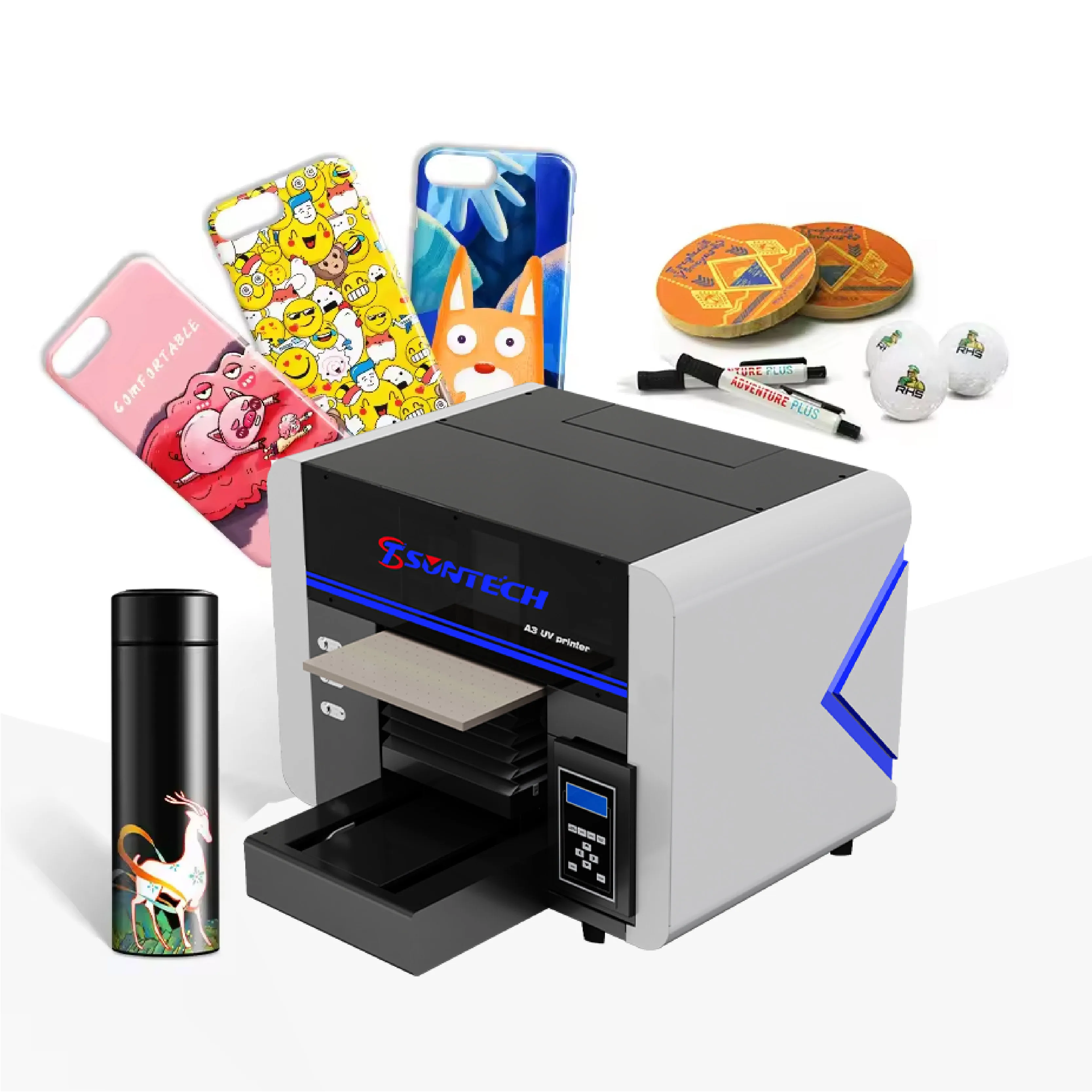 A3サイズ UVプリンター - 自動印刷、XP600ヘッド、UVインク対応
