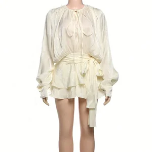 Dropshipping 2026 Wholesale Clothing Popular Fall Two Piece Long Sleeve Elegant Women's Sets