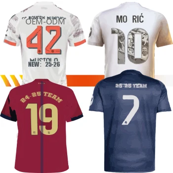 High Quality Retro Soccer Jersey Custom Name Printing Thailand Inspired Spain Sizes 25-26 Automated Cutting Direct OEM