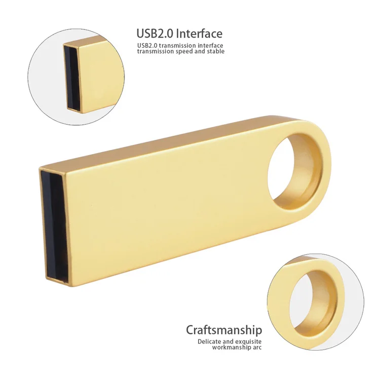 Metal Mini USB Flash Drive 64GB 32GB 16GB 8GB Pendrive USB Stick Pen Drive 4GB For Tablet PC - ANKUX.COM