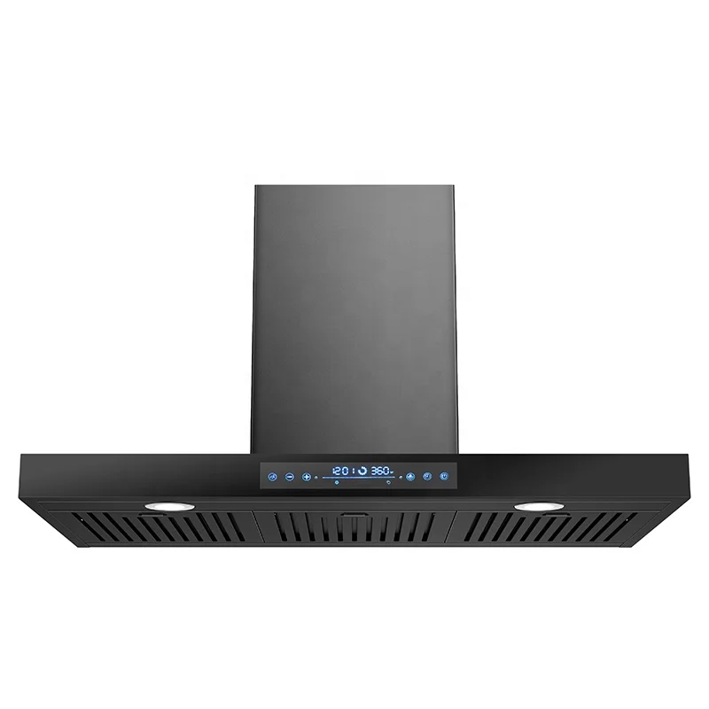 Wholesale Commercial T Shape Cooker Hood Black Cooking Range Hood