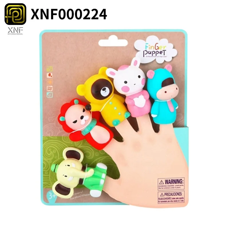 Образовательные Мультяшные силиконовые пальчиковые куклы руки