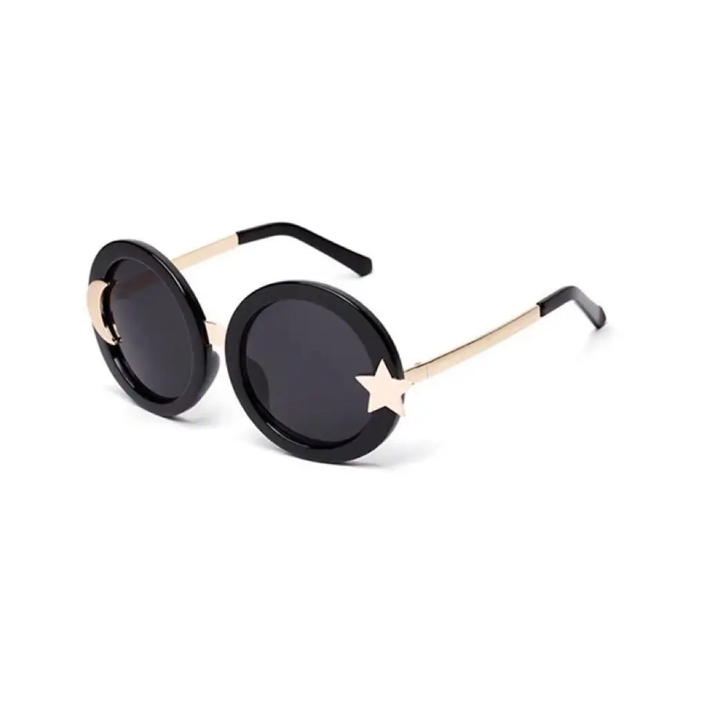 star and moon circle sunglasses