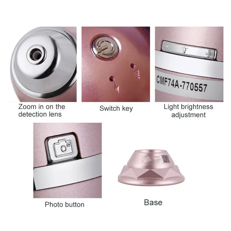 Favourable Price Customized Product Wifh Connection Smart Skin Scalp Hair Detector