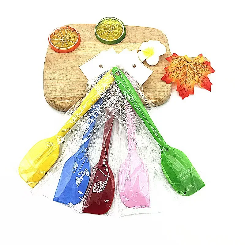 product kitchen food grade cake scraper spoon heat resistant silicone pastry cream spatula-4