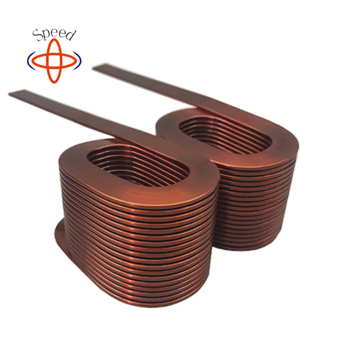 Factory Fast Customized Pure Insulated Flat Wire Enamelled Spring Pancake Coated Flat Copper Wire Spiral Air Core Coil Inductor