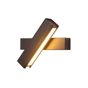 Black Wall Bracket Lights Simple Modern Creative Line Chandelier for Home Hotel Office 350 Rotatable 4W Wall Led Lamps Indoor