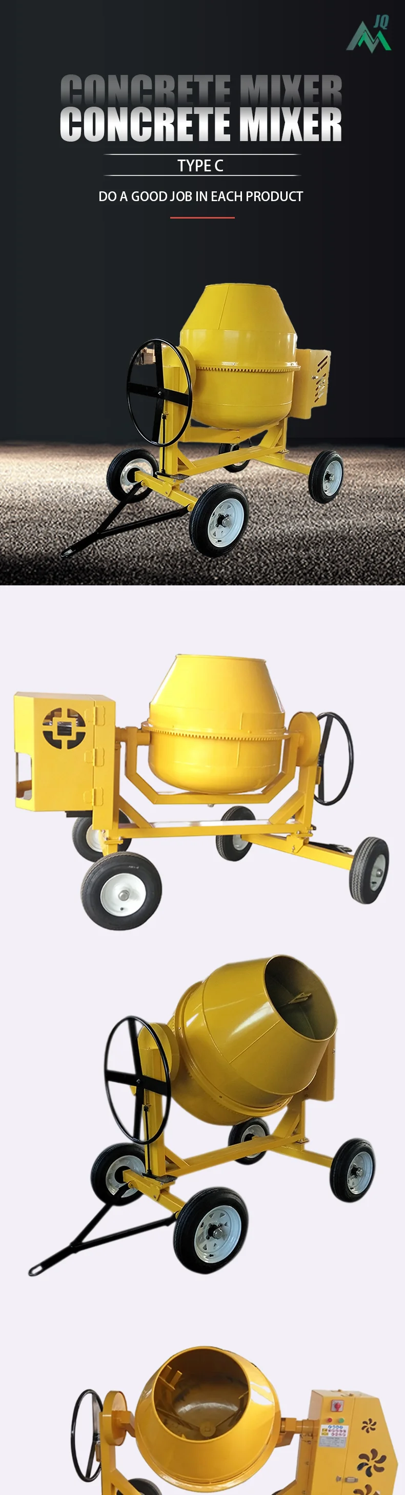 New Betonmischer Jq 800l Diesel Engine Concrete Mixers Price Cement
