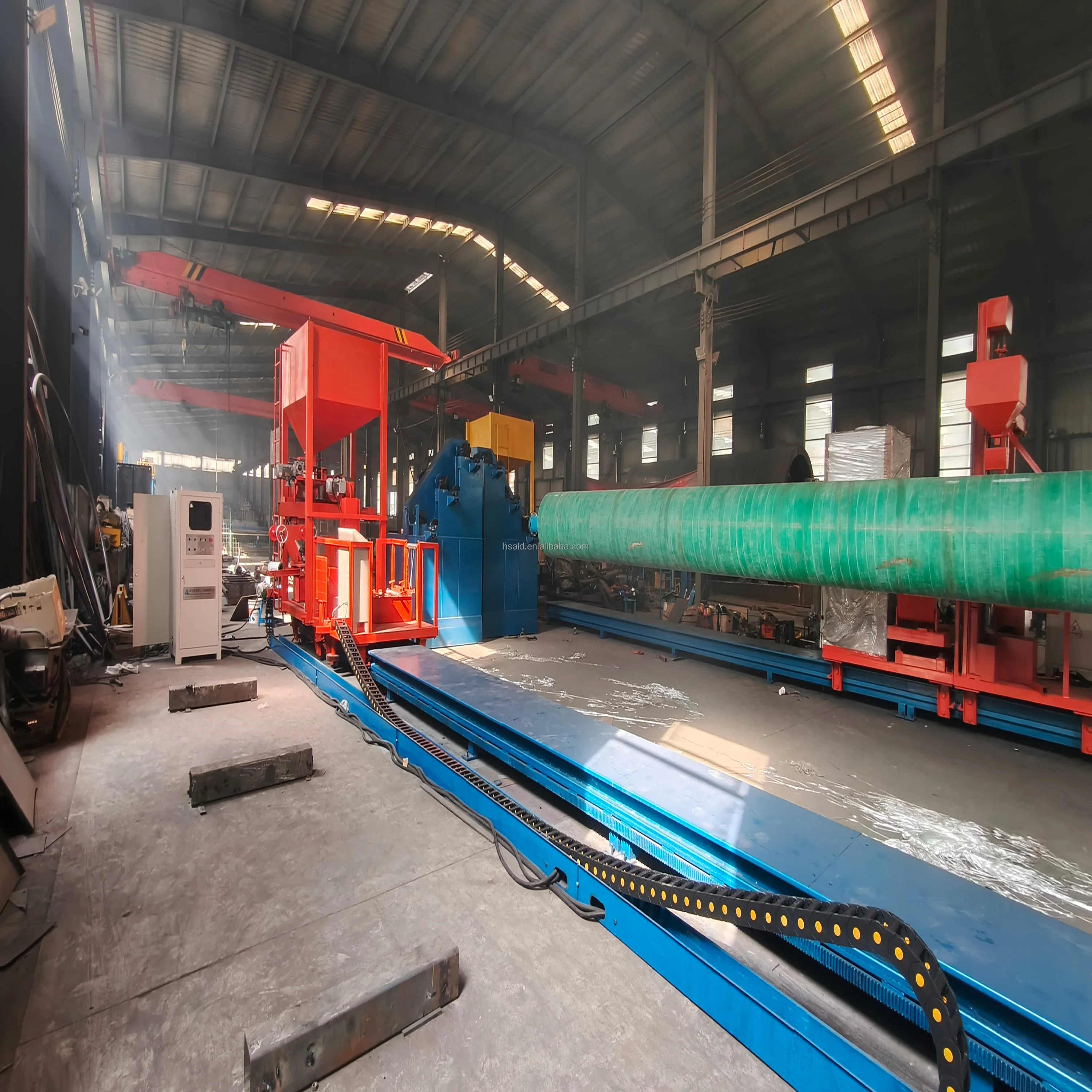 FRP Pipe Production Line Fiberglass Filament Pipe Winding Machine for Chemical Industry