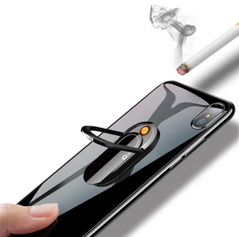 Phone Case Lighter phone back cigarette lighter USB Electric lighter for cigarette
