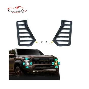 2024 for Toyota Tacoma Day Running Light DRL with Yellow Turn Signal Front Fog Light New Condition for Prius and ACE Models