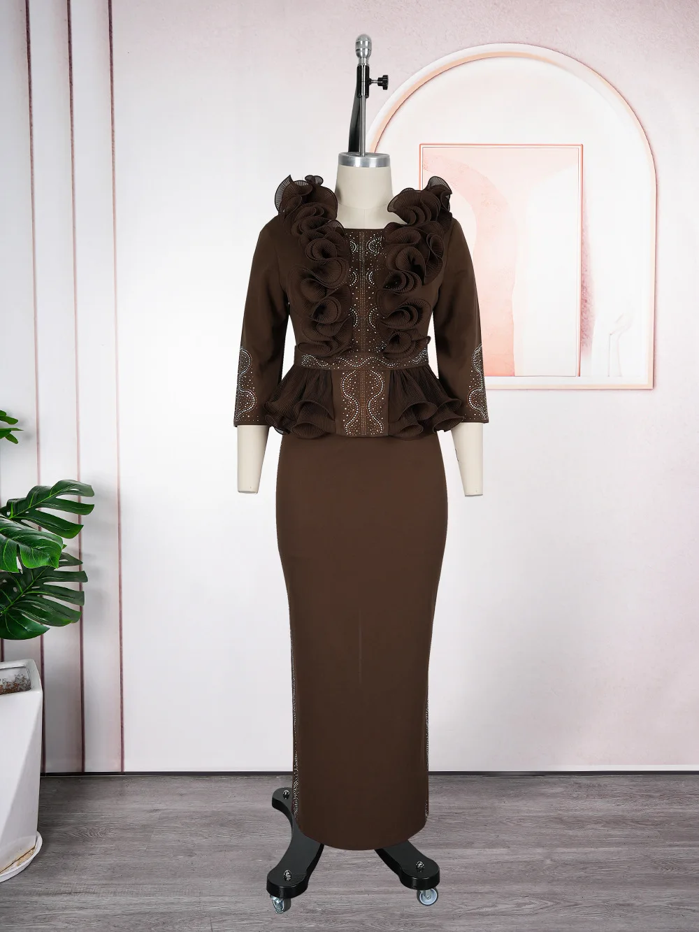 short evening dresses south africa Elegant African Short Dress – Splendor Of Africa main image 1