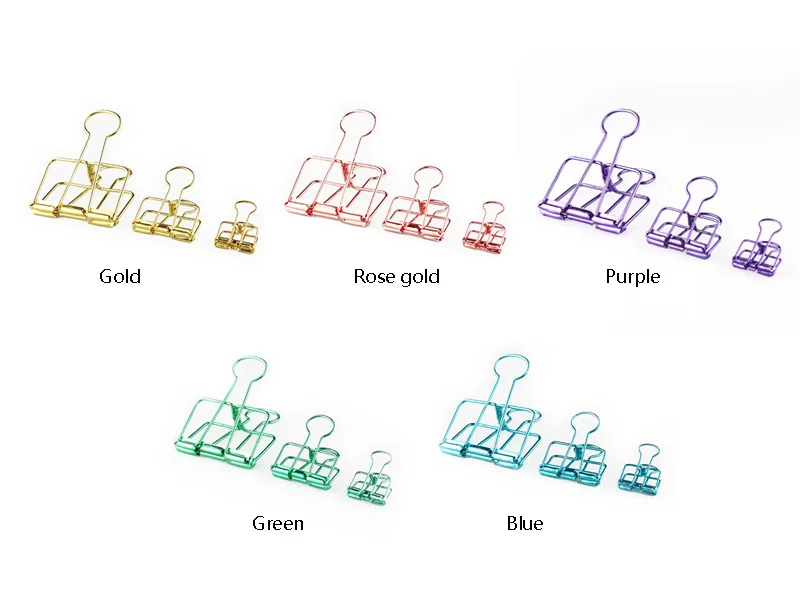 Разноцветные зажимы для бумаги дома офиса поставщика школьных аксессуаров многофункциональный металлический