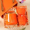 Orange towel bear suit