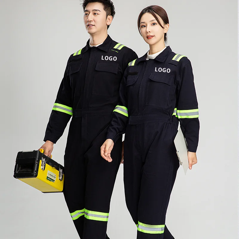 High-Visibility Reflective Coverall Custom logo Breathable Wear