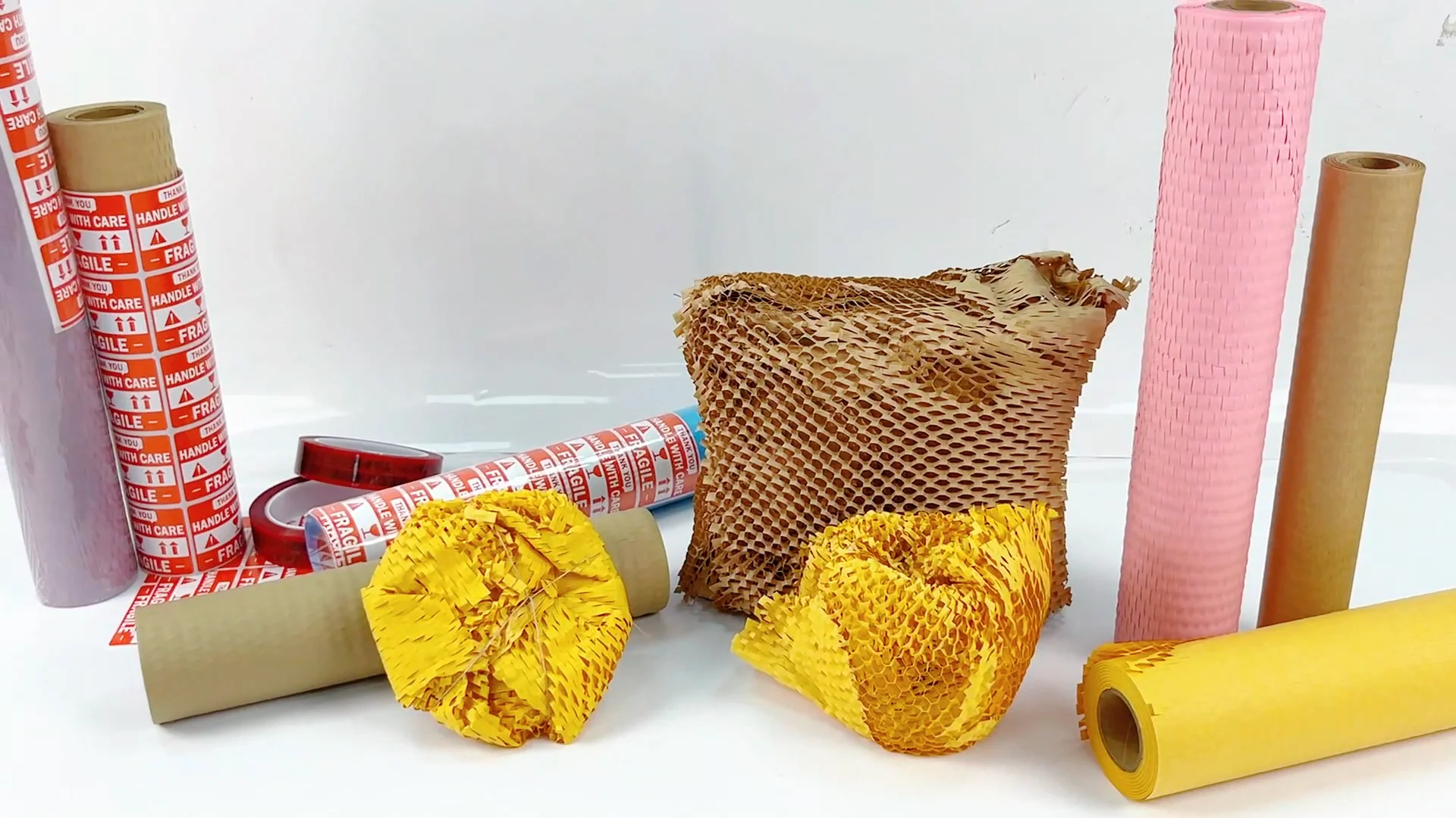 Wholesale Shock Proof Wrapping Roll Recyclable Biodegradable Kraft