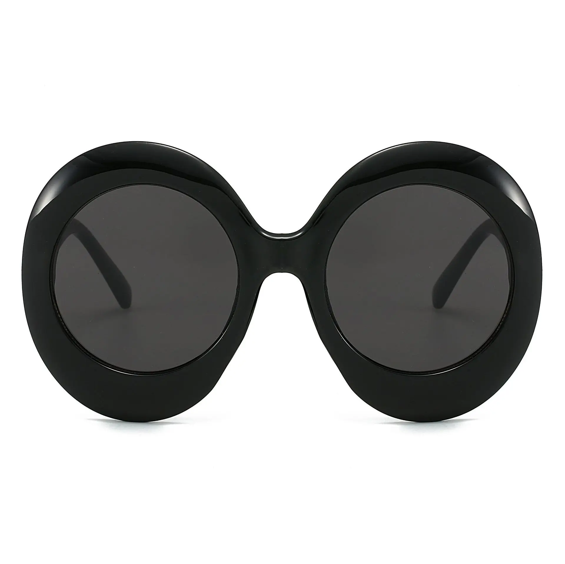 Oversized Round Women Fashion Sunglasses  Luxury Brand Designer Thick Frame Sun Glasses aperçu 3