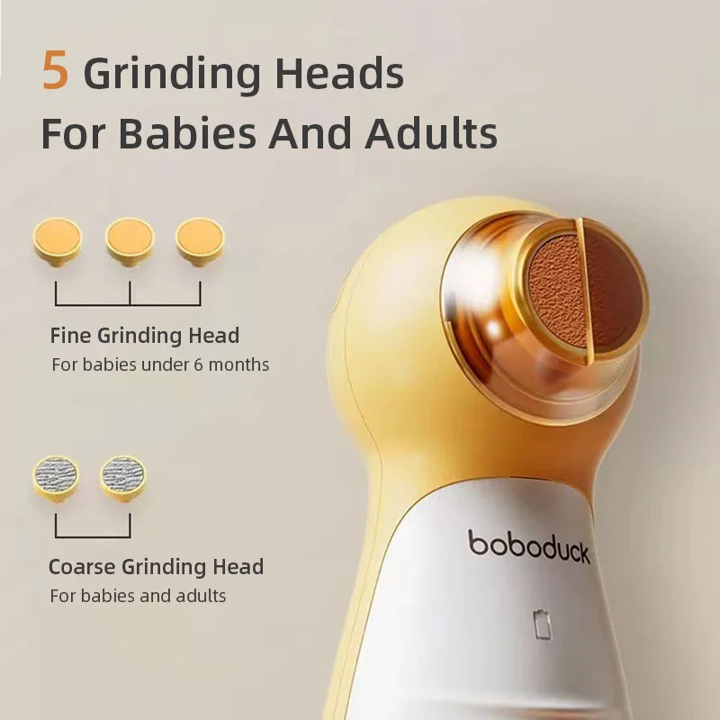 Портативный Детский Электрический полировщик для ногтей Boboduck, уход за ногтями, триммер