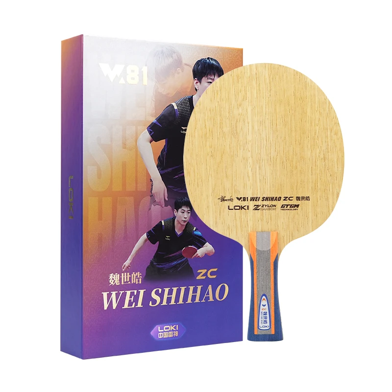 Loki New Design W81 Wei Shihao ZC Pingpong Paddle 5Wood 2Outer Loki New Design W81 Wei Shihao ZC Pingpong Paddle 5Wood 2Outer