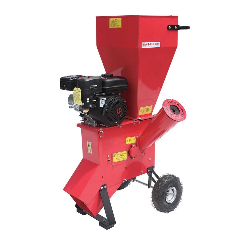 China Supplier High Quality Factory Price Vertical Type 7 horsepower Customizable Mobile  Gasoline Wood Chipper Shredder