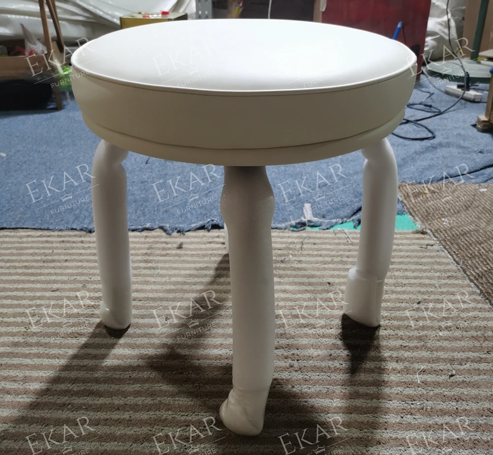 product modern microfiber leather stainless steel leg stool-66