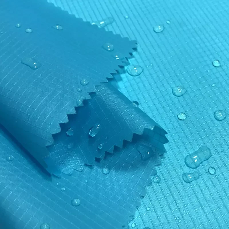 210t нейлоновая ткань переработанная 40D пухонепроницаемая с полиуретановым покрытием устойчивая к разрыву для парашютного