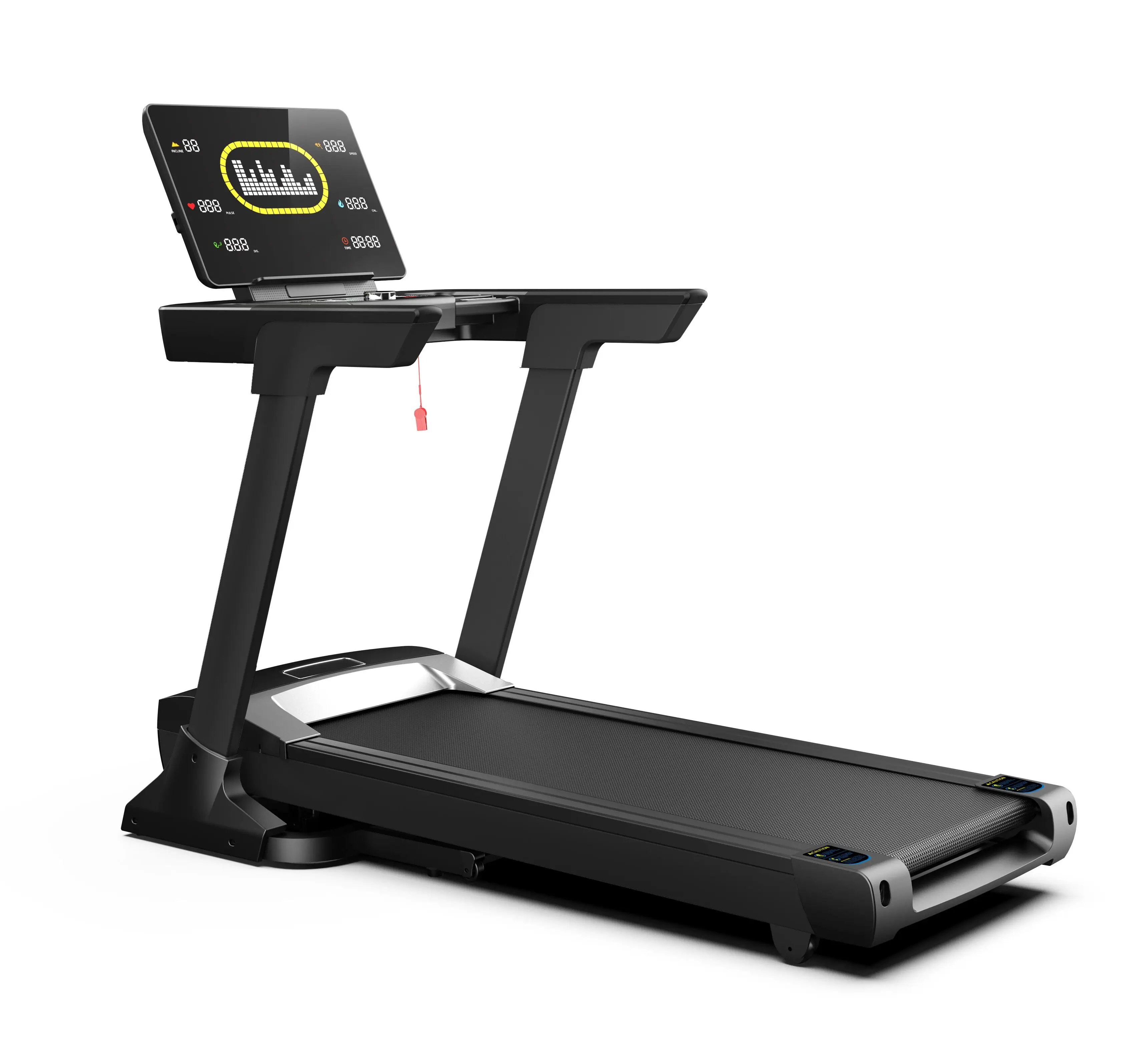 High-end Factory Wholesale Running Machine Foldable Electric Exercise Commercial Treadmill With 20% Automatic Incline