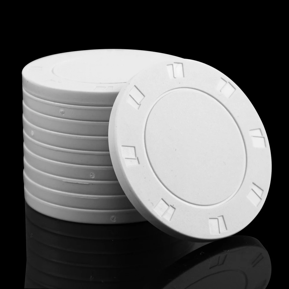 39mm White Blank Sublimation Poker Chips With Your Own Designs Buy