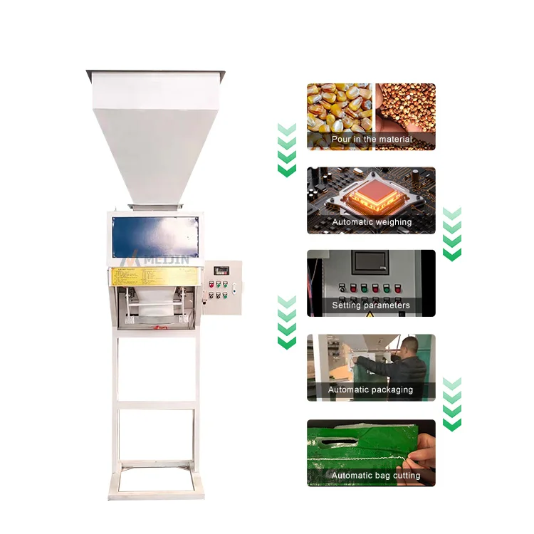 Twin Screw Packaging Machine Multi-Function Soybeans Corn  Fertilizer Powder Packaging Machine