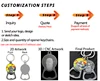 steps to customize opener keychains