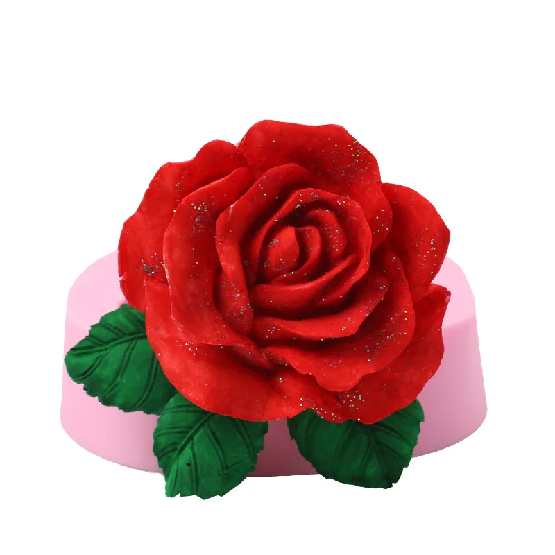 Moule Chocolat Moules à Gâteau En Silicone En Forme De Fleurs Et Feuilles Pour La Fabrication De Savon Au Chocolat, Outils De Décoration De Gâteau Moule Silikomart