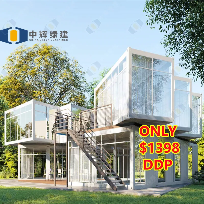 CGCH Fast Install Modular Houses Tiny Home Container Houses Steel Structure Prefabricated Luxury Villa Two Storey Prefab House