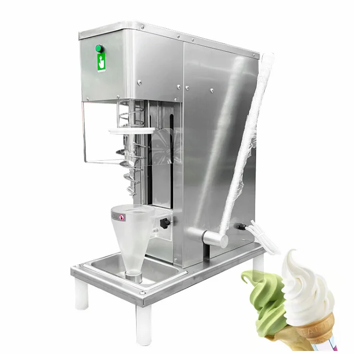 Ice Cream Mixer Machine Stir Soft Ice Cream Blender Swirl Ice Cream Mix