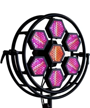 High quality factory price stage background metal 7pcs maple leaf stage lights Halogen disco stage light