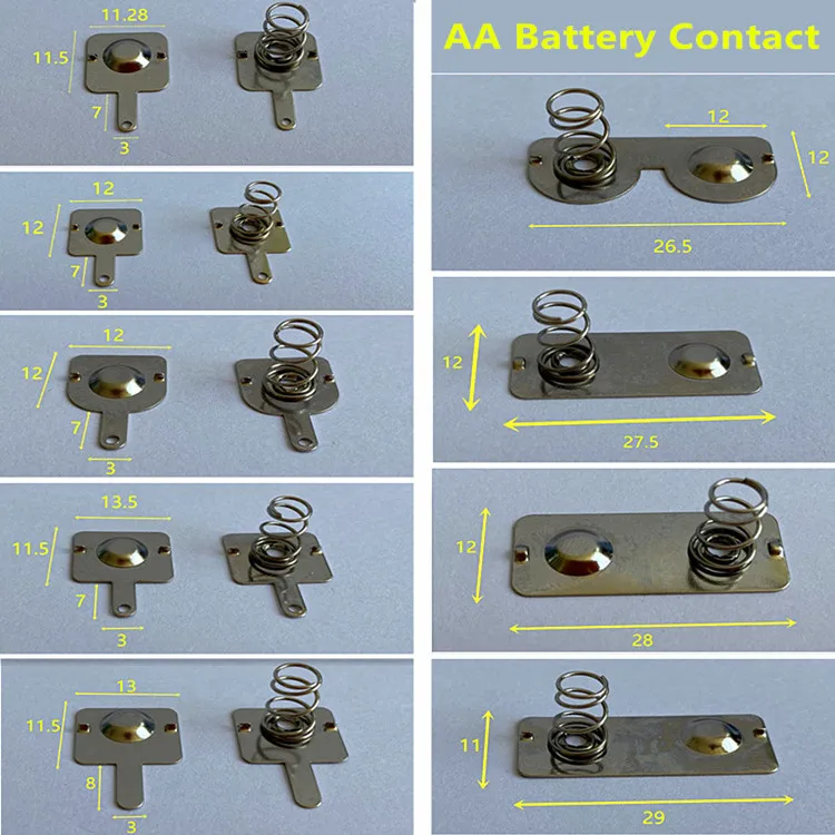 aa batterien metall batterie frühlings kontakt platte ersatz für  fernbedienung rc auto batterie