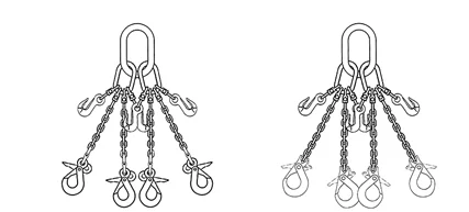4 Leg Lifting Chain Sling - Durable & Adjustable Solution
