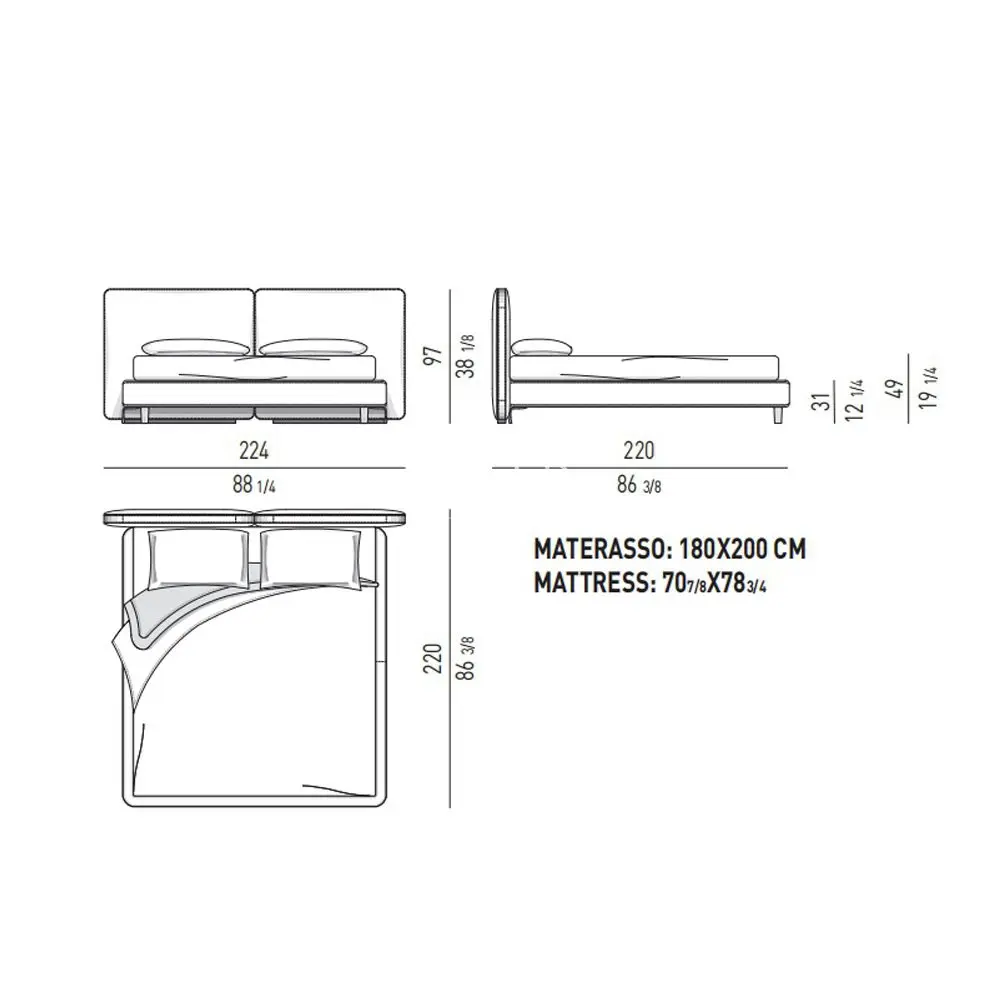 product aluminum alloy glossy black legs solid wood panel bed frame-67