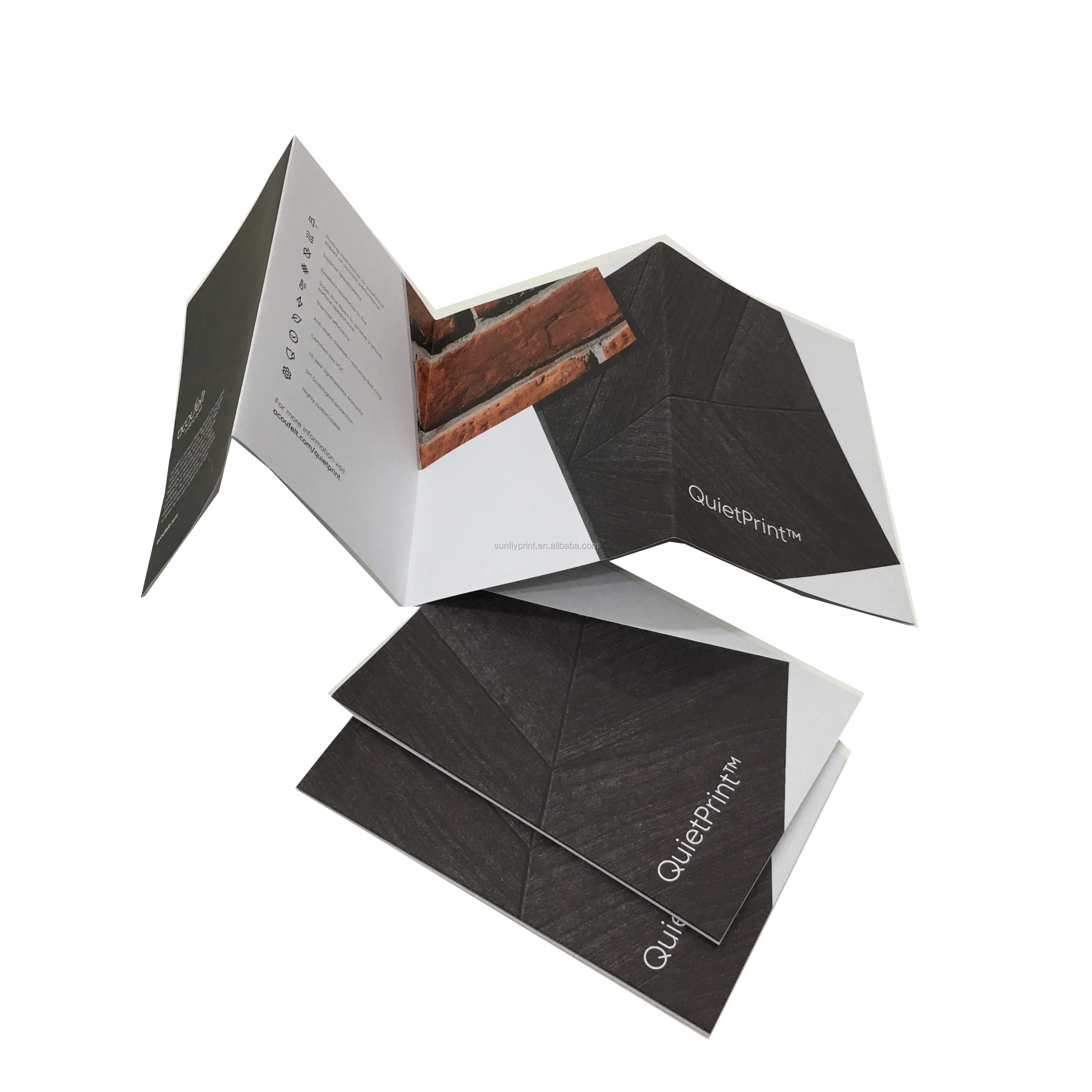 
Китайская фабрика печати, размер паспорта, полноцветная печать брошюры A5, роскошная Складная брошюра, печать 