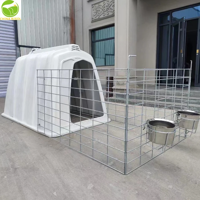 Wholesale Calf Hutch Cattle Equipment Durable Calves Shed Fence Calf Hutches High Quality for Cow House