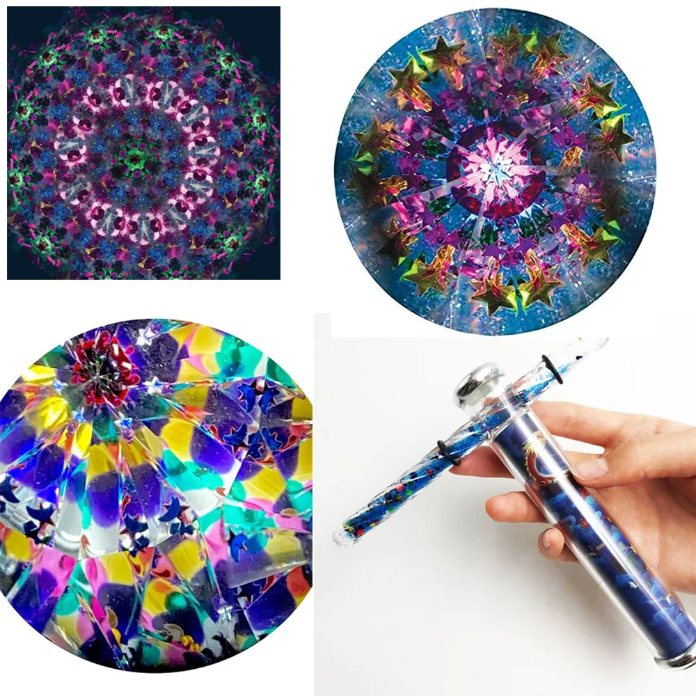 New Creative Design Liquid Motion Paper Kaleidoscope Toy Magic Liquid Kaleidoscope Wholesale Kaleidoscope