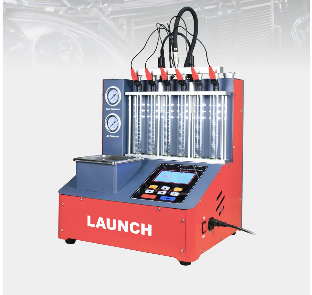 LAUNCH Injector Clean Machine CNC 801 GDI EFI SFI Ultrasonic Direct Inject Fuel Universal Injector Clean Machine Auto Equipment