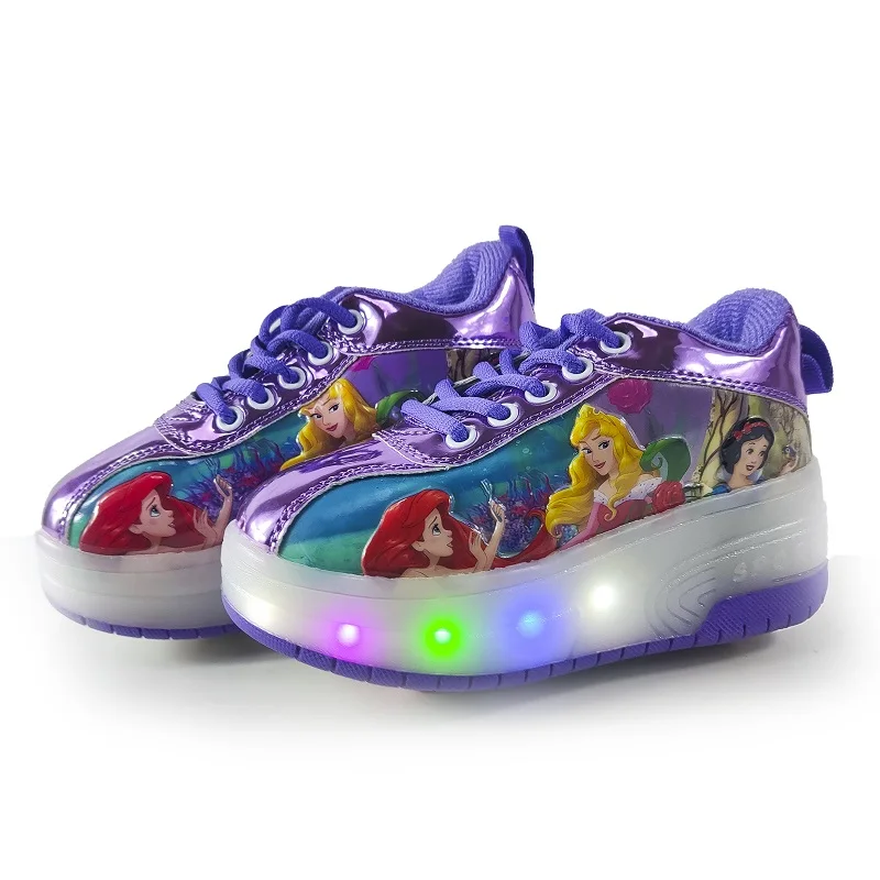 Disney Price Shoes Tenis Con Luz Led Shoes That Become Roller