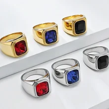 Fashion Jewelry Stainless Steel Rings for Men 18K Titanium Steel Ring Fine Jewelry Couple Ring