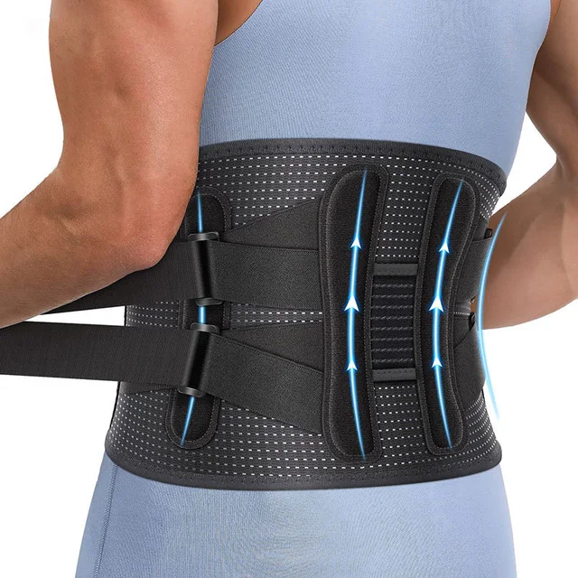 Breathable Waist Lumbar Lower Back Support Belt Waist Support Brace with Adjustable Straps