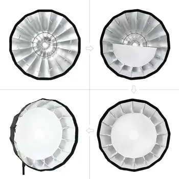 Godox P90H High Temperature Resistant 90cm Deep Parabolic Softbox with Bowens Mount for Photography Studio Video Flash Light detail image