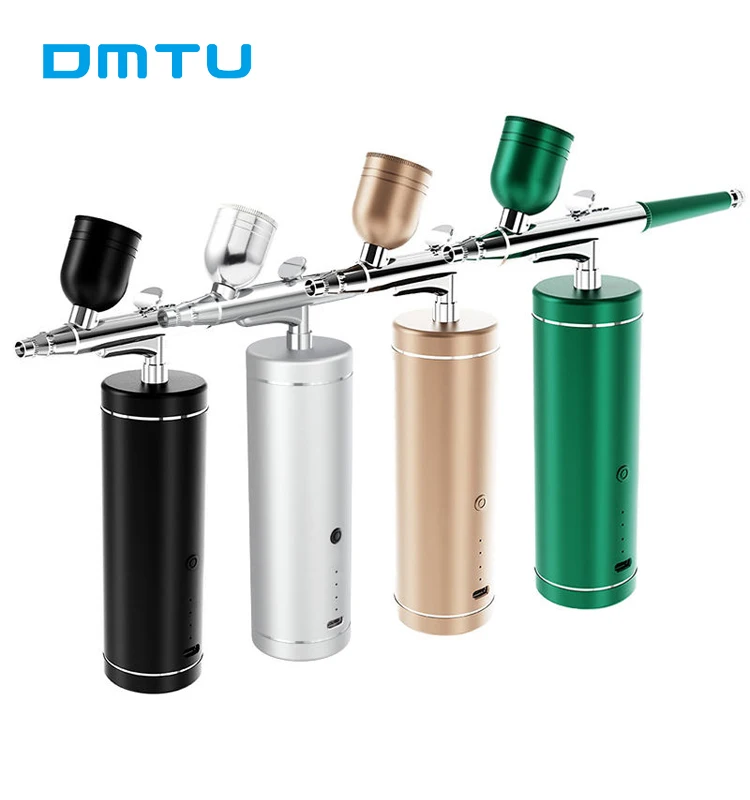 KIT AÉROGRAPHE MINI AéRographe Sans Fil avec Compresseur et Buse de 0,3