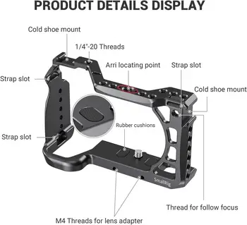 SMALLRIG Cage for Sony Alpha A6600/ILCE 6600 Mirrorless Camera With Cold Shoe Mounts - CCS2493 detail image