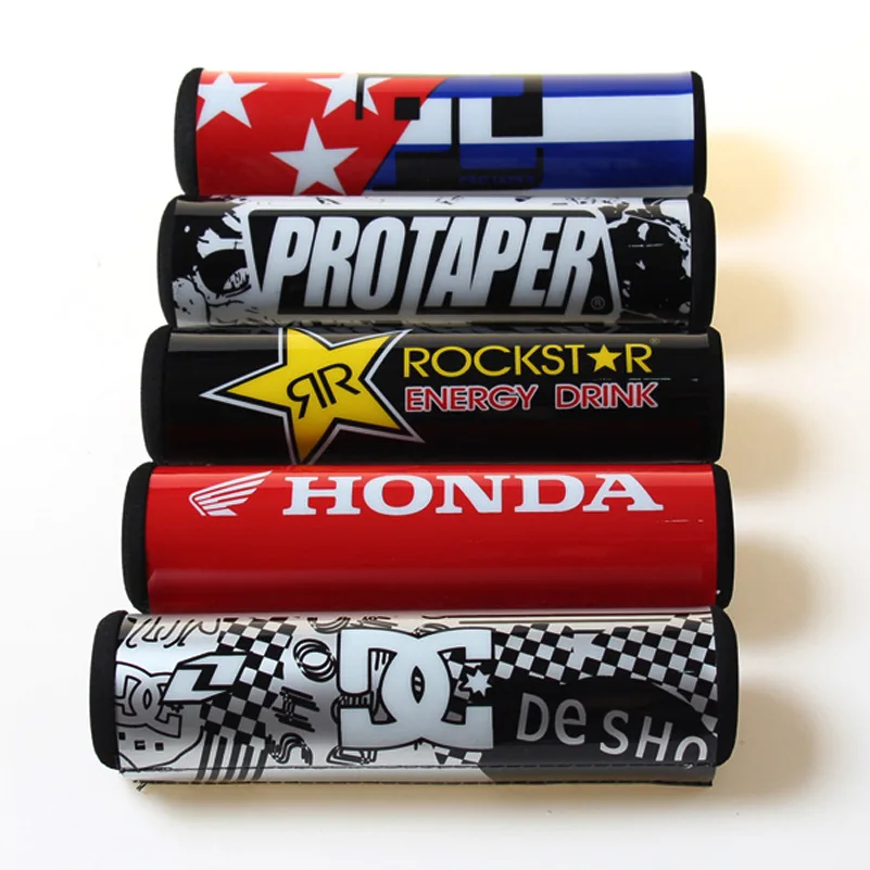 Custom Logo Motorcycle 7/8" Handle Bar Pads Round Foam Crossbar Pad