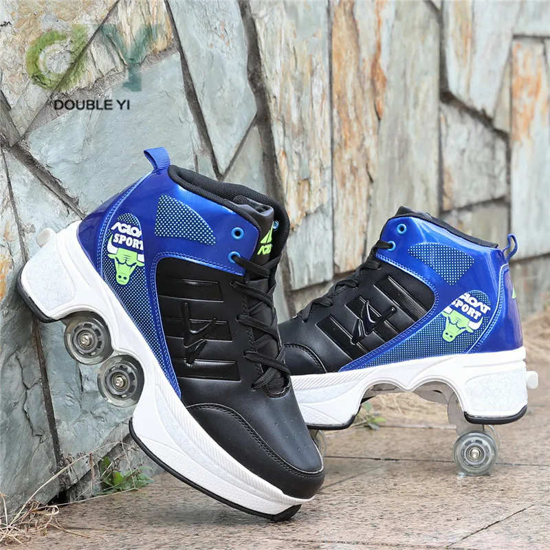 Deformed Shoes and  Roller Skates For Adults  Wholesale 4 Wheels Skate Shoes
